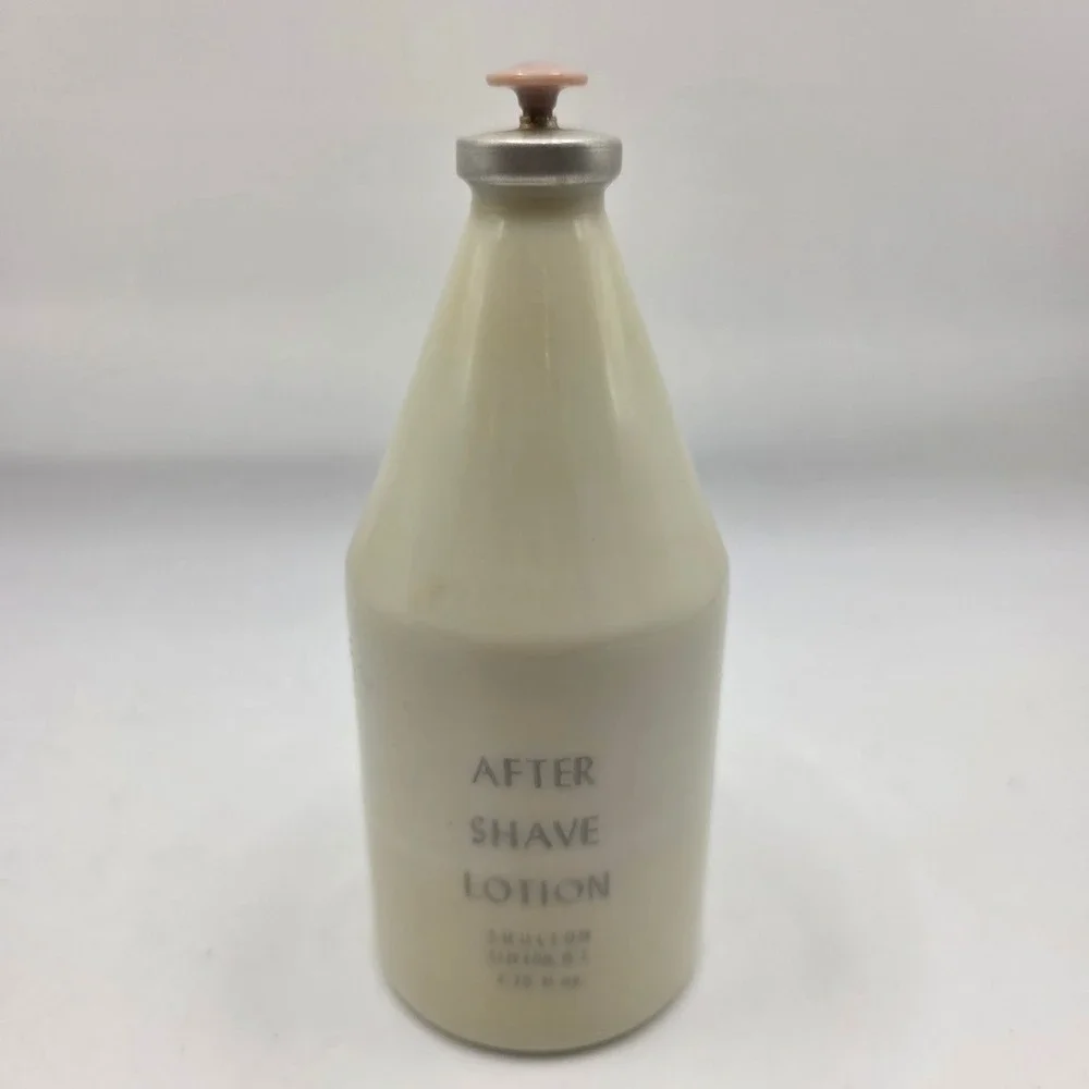 Vintage Old Spice Shulton After Shave Bottle Ship Grand Turk Milk Glass 4.75oz